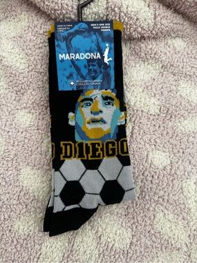 Men’s Black & Gray Diego Soccer Crew Socks